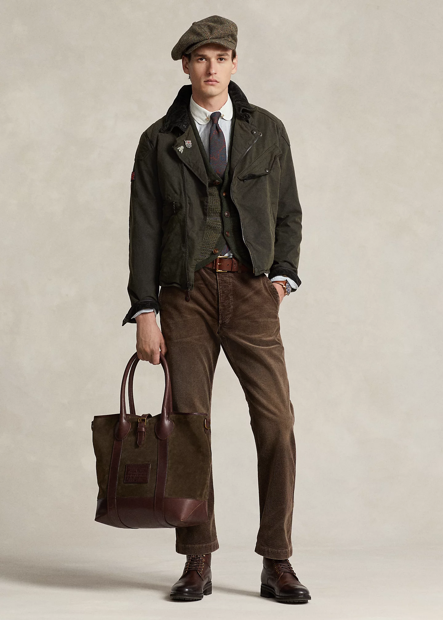 Oilcloth Asymmetrical Motorcycle Jacket