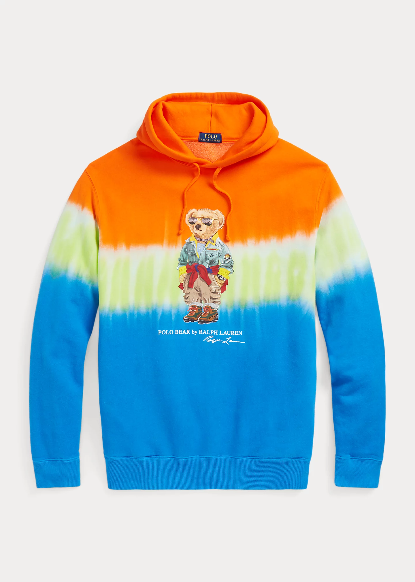 Polo Bear Tie-Dye Fleece Hoodie