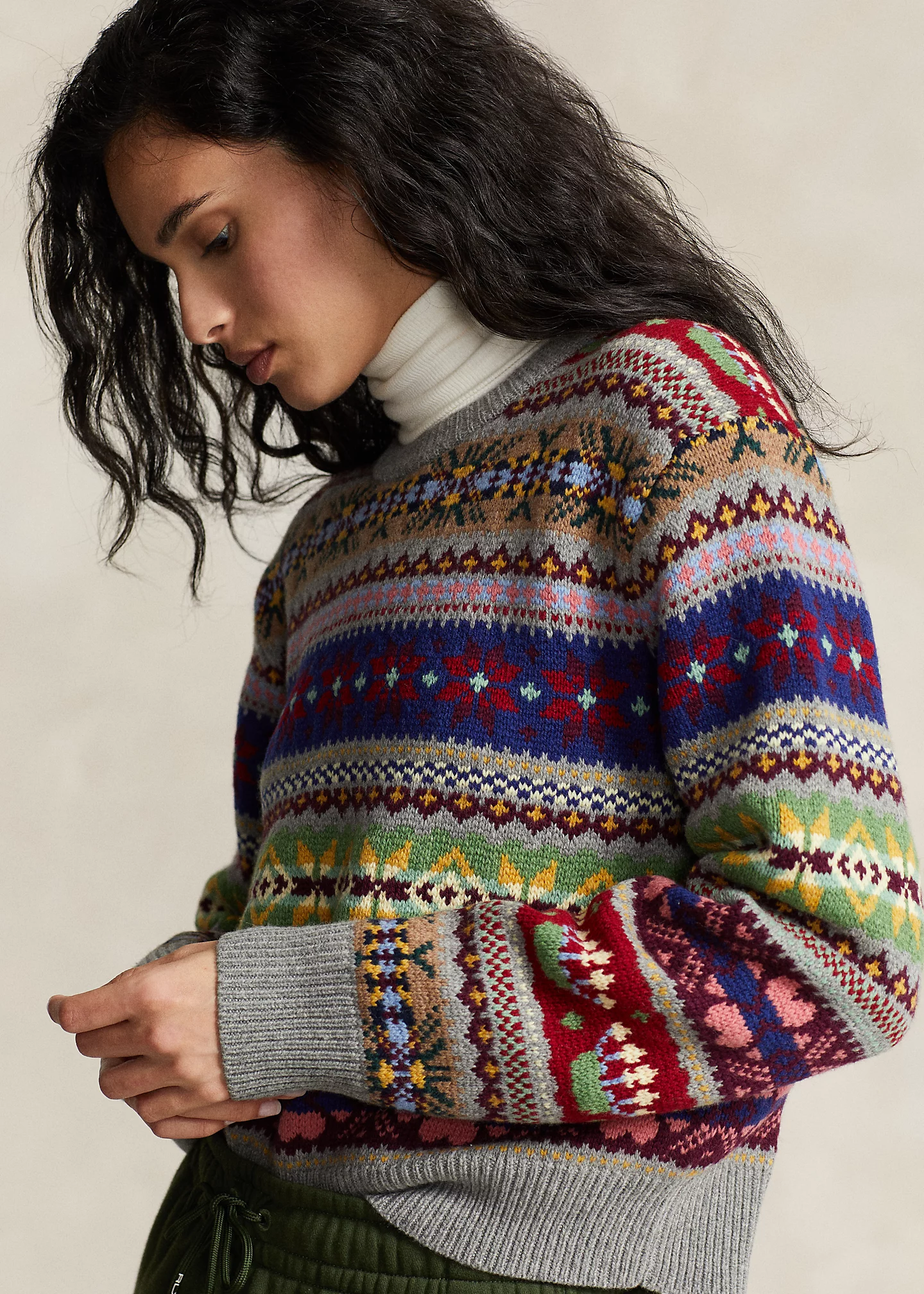 Fair Isle Wool-Blend Crewneck Sweater