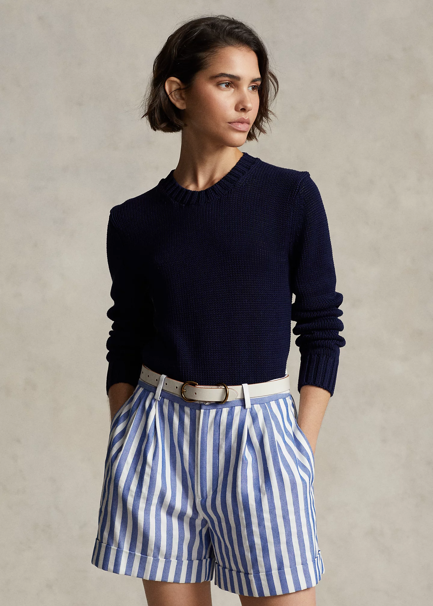 Cotton Crewneck Sweater