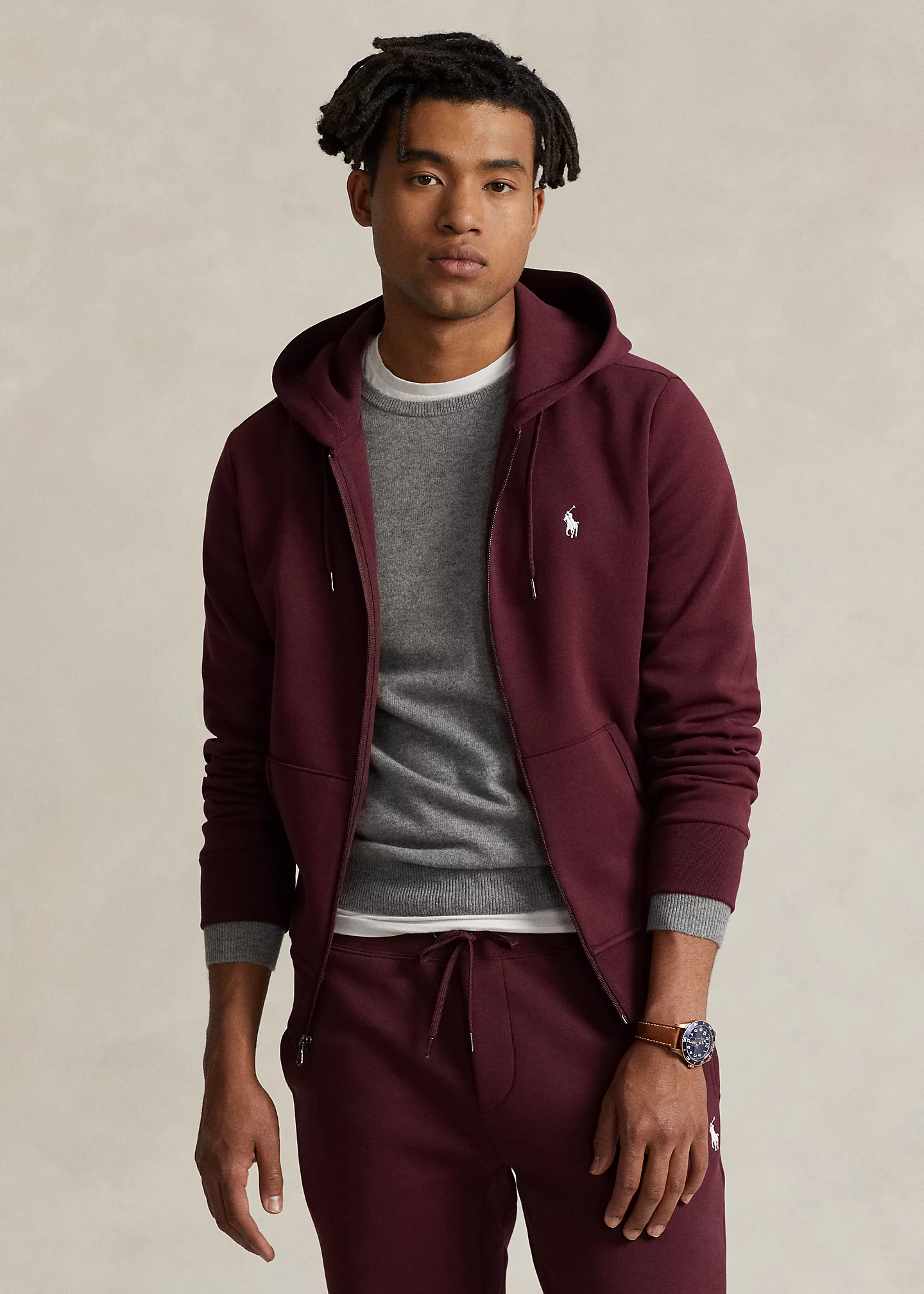 Double-Knit Full-Zip Hoodie
