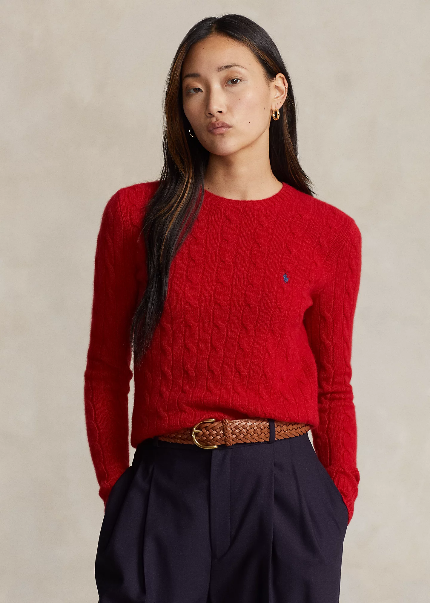 Cable-Knit Wool-Cashmere Sweater