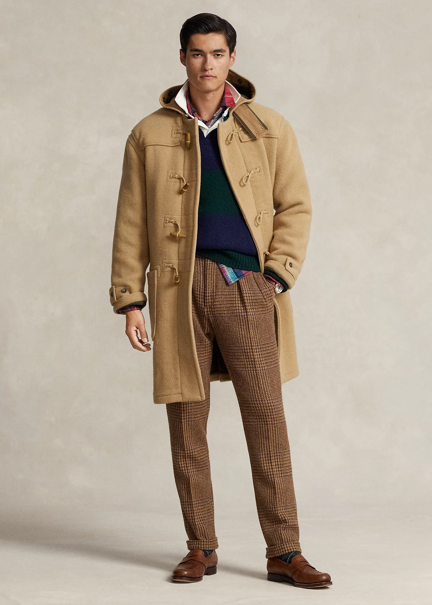 Double-Faced Wool Toggle Coat