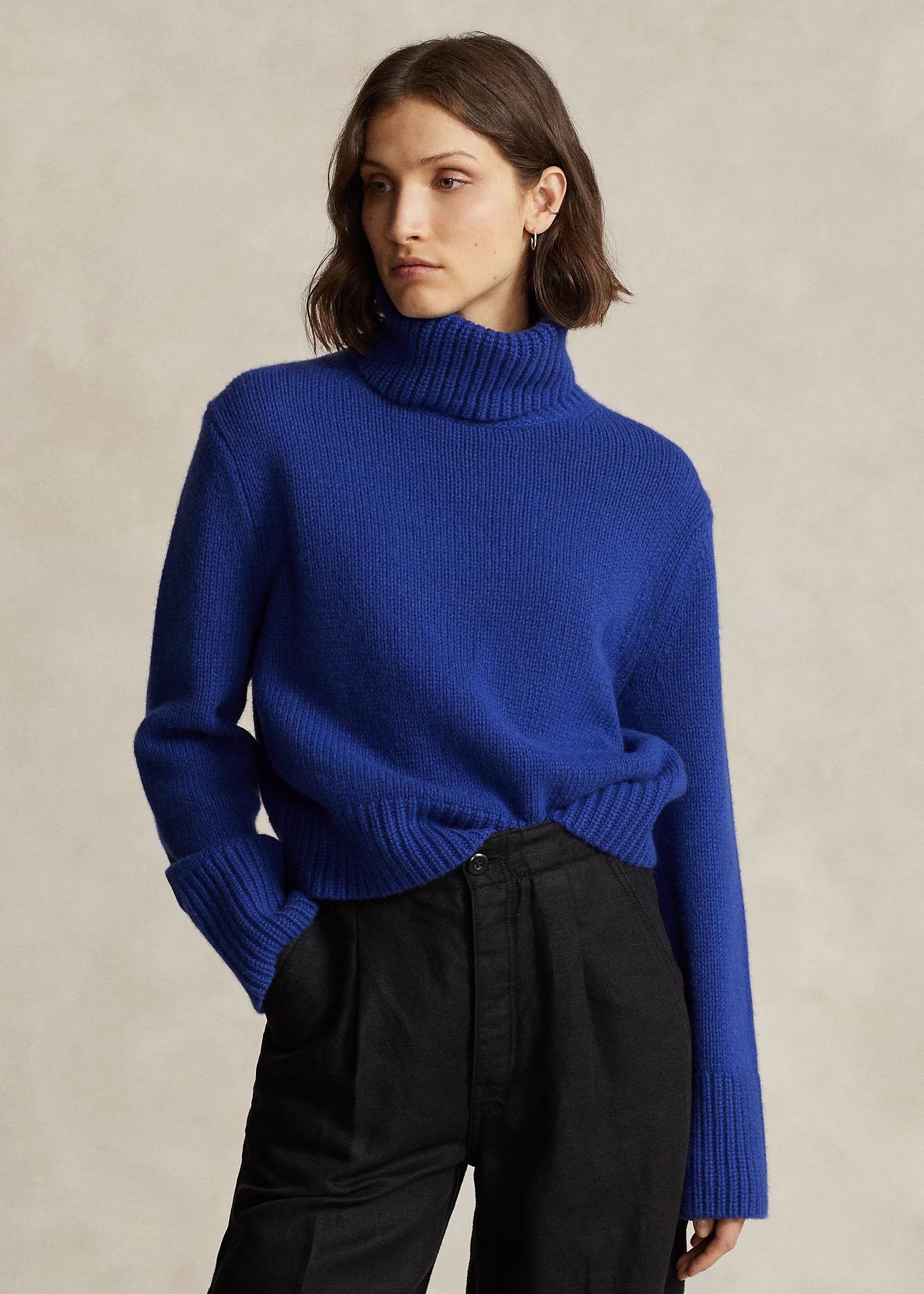 Wool-Cashmere Turtleneck Sweater