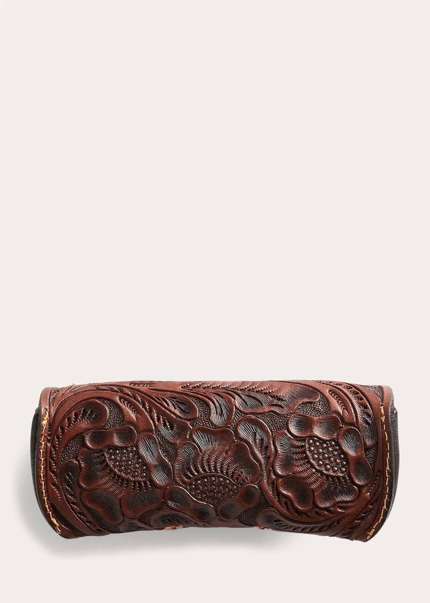 Hand-Tooled Leather Eyeglass Case