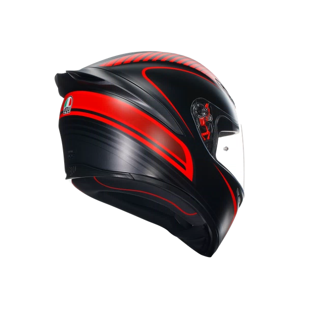 K1 S DOT(E2206) - WARMUP MATT BLACK/RED