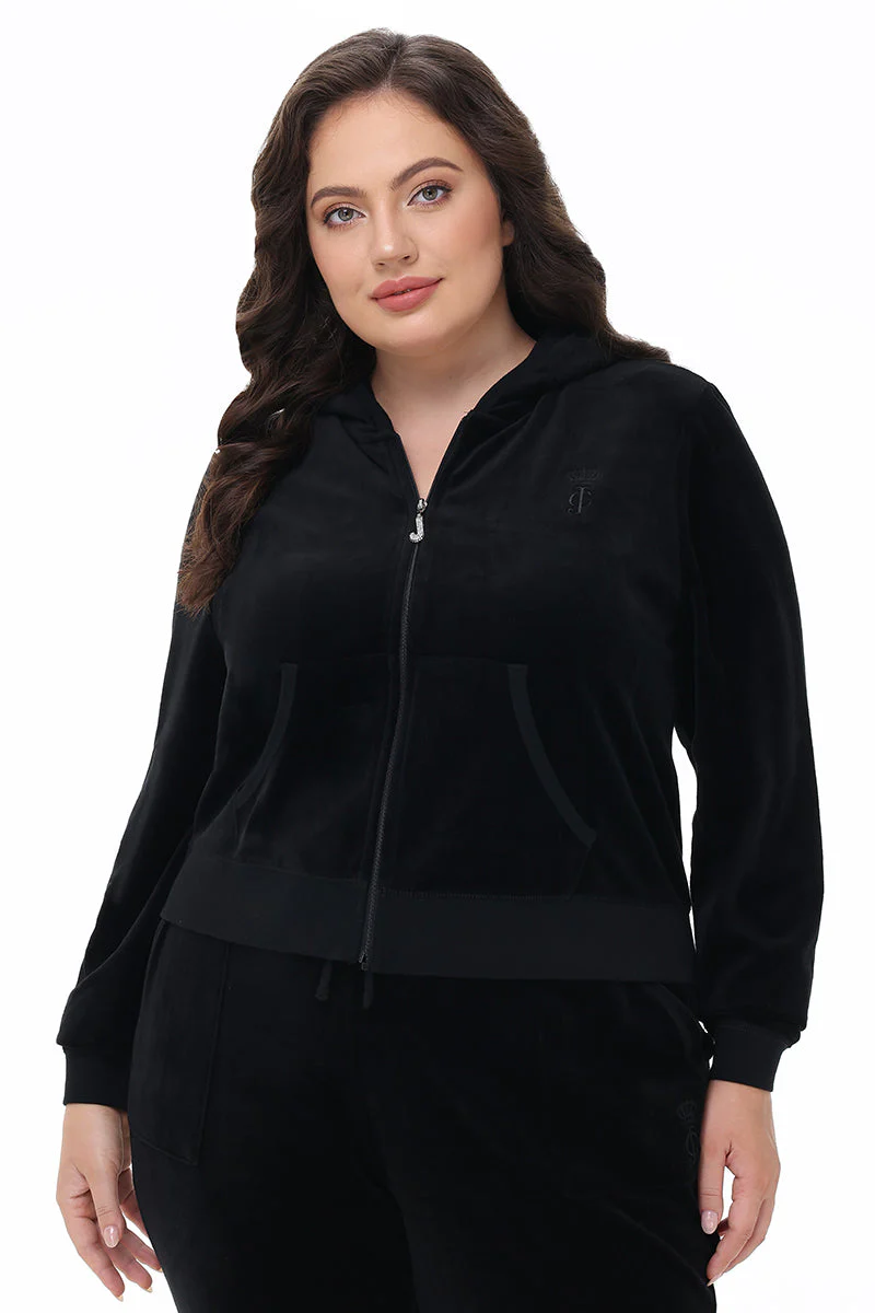 Plus-Size Heritage Cotton Velour Hoodie