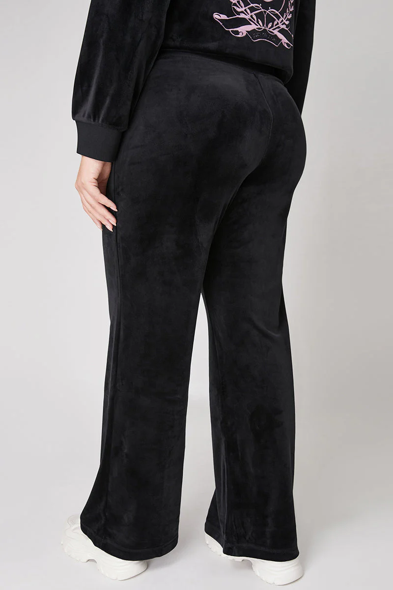 Plus-Size Wide Leg Track Pants