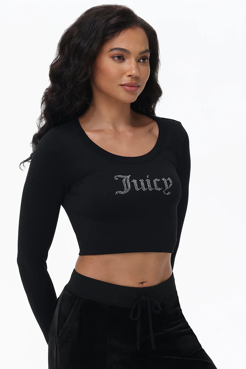 Cropped Long Sleeve Baby Tee