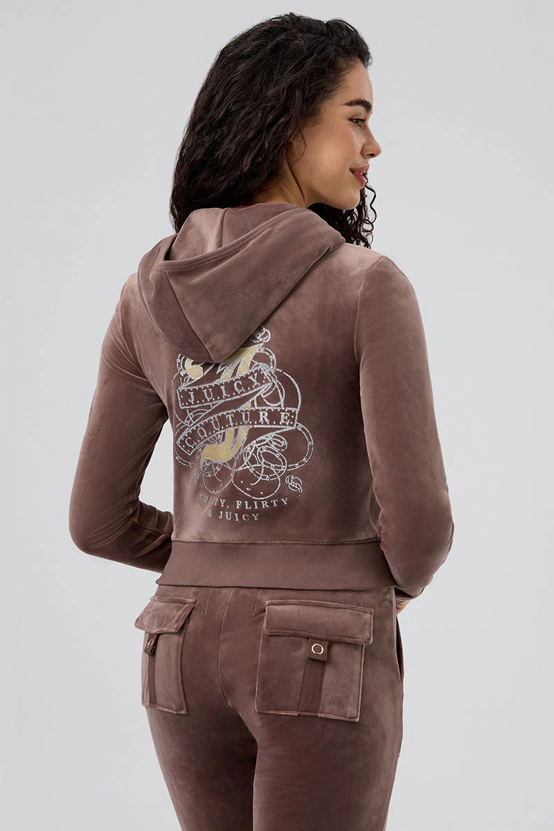 Thirty Flirty and Juicy Velour Hoodie