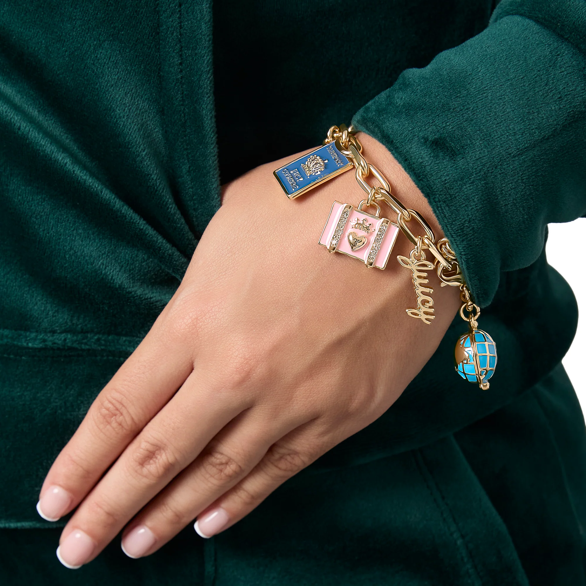 Travel Icons Charm Bracelet