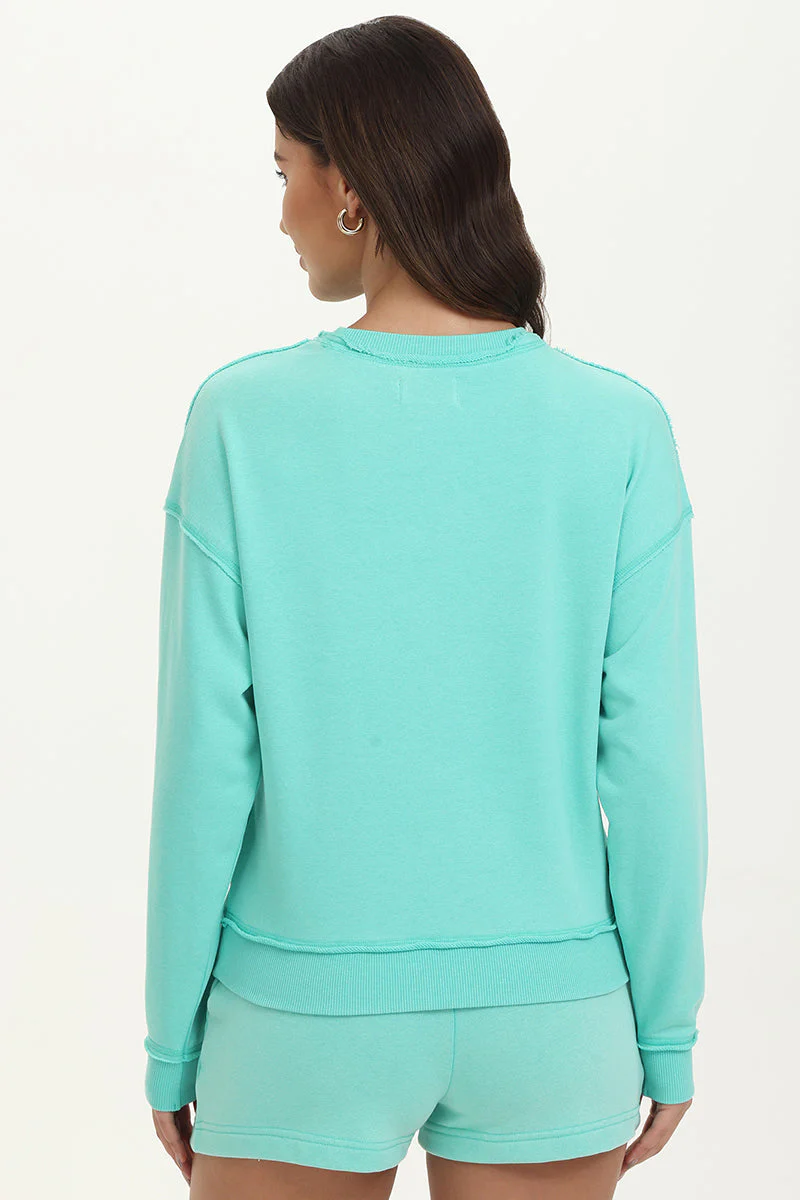 French Terry Embroidered Crewneck