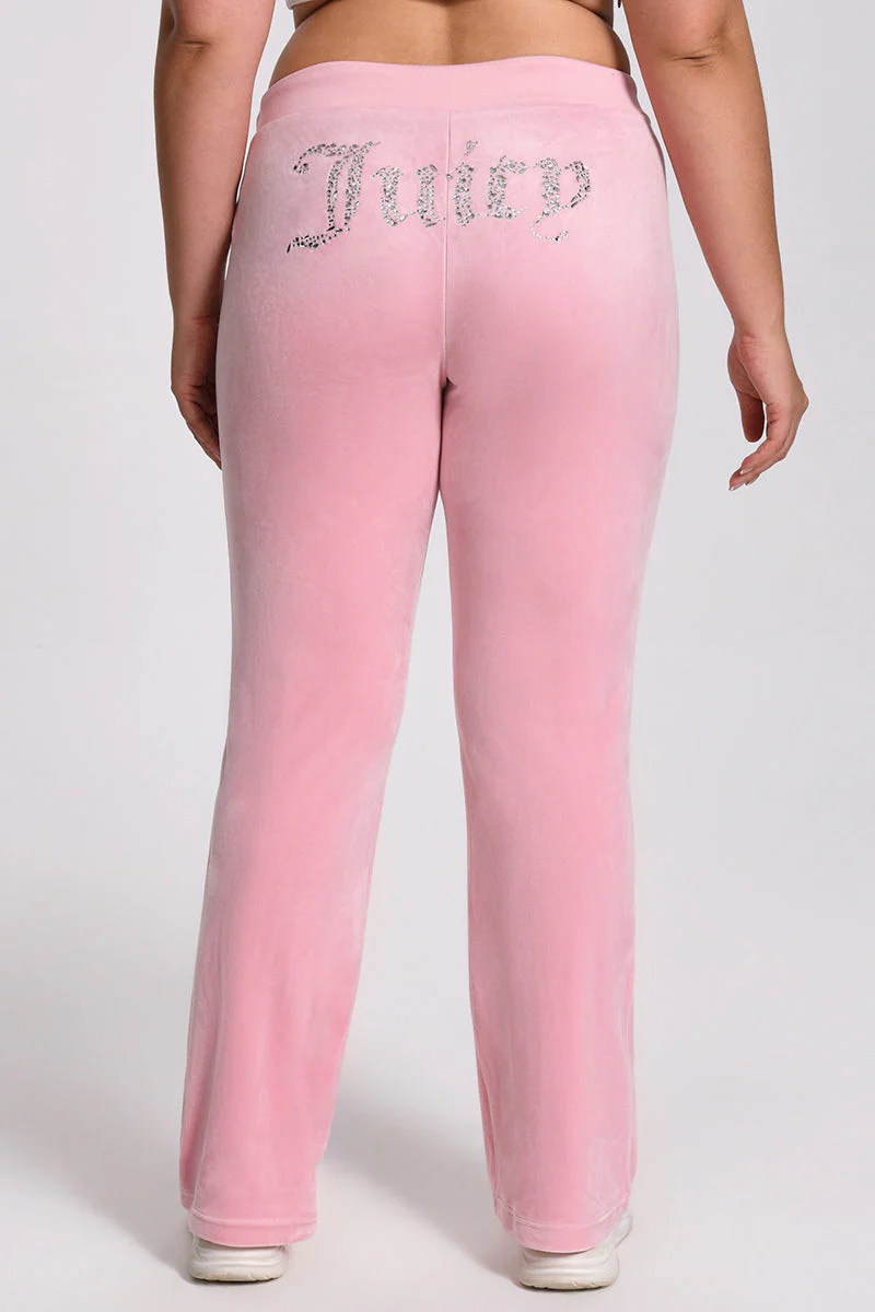 Plus-Size Angel Couture Big Bing Velour Track Pants