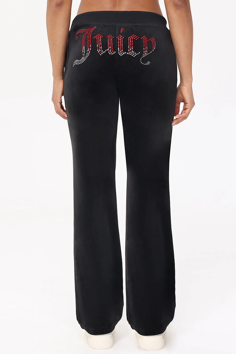Ombre Big Bling Velour Track Pants