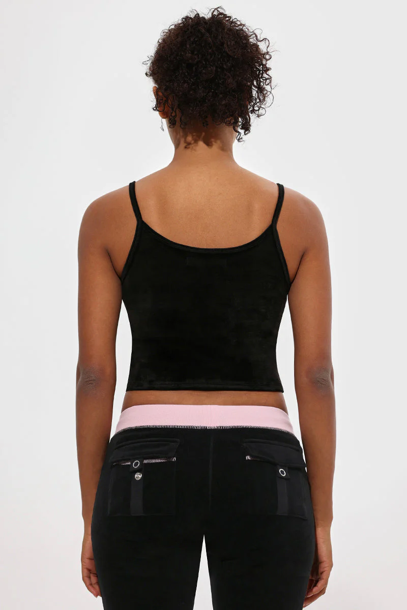 Big Bling Velour Tank Top