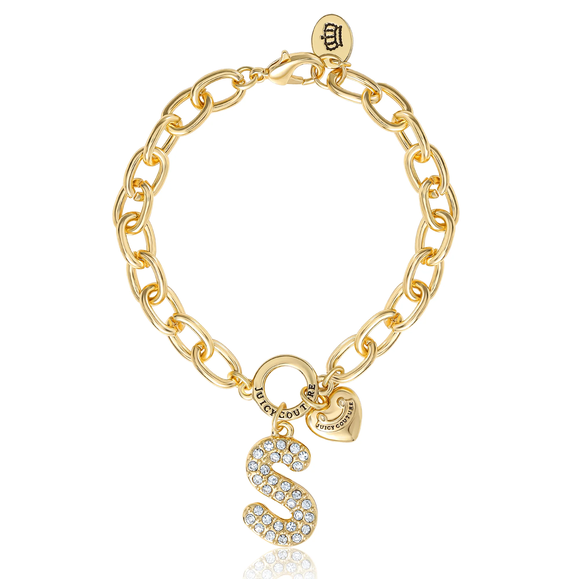 Pavé Initial Charm Bracelet, Letter S
