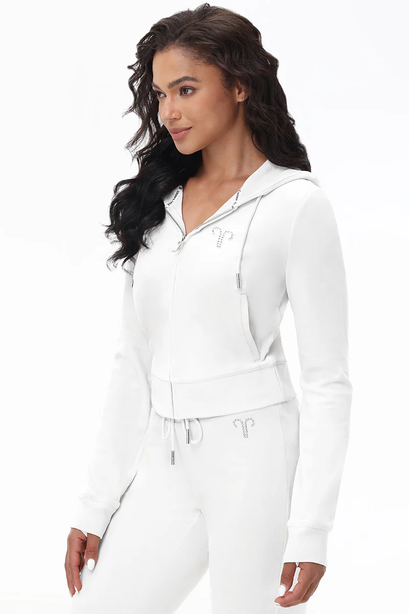 Custom Zodiac OG Big Bling Velour Hoodie