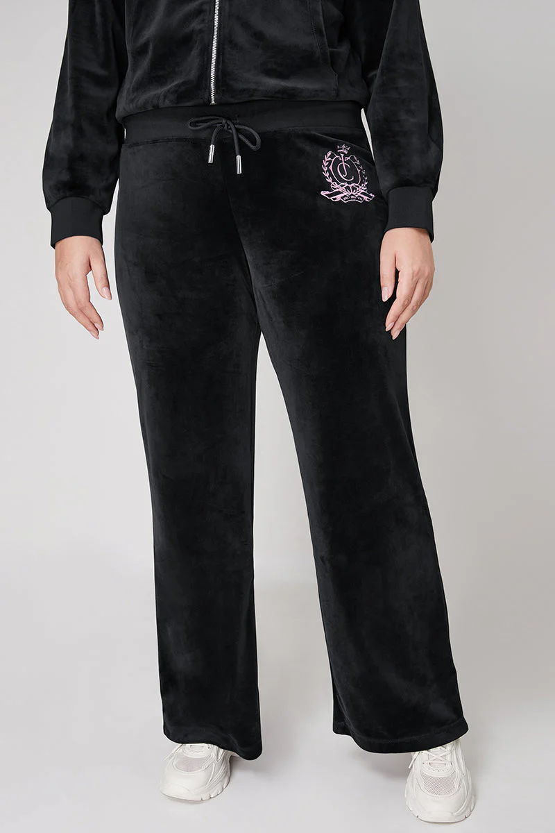 Plus-Size Wide Leg Track Pants