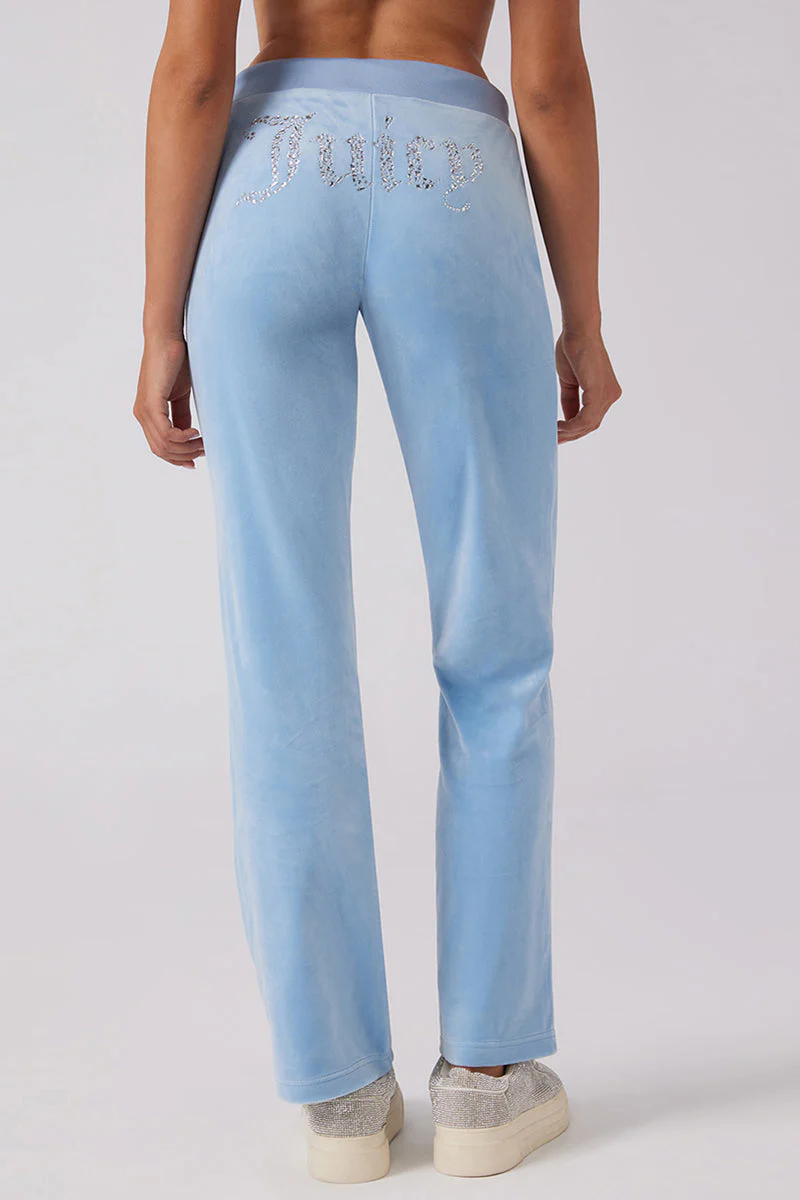 Angel Couture Big Bling Velour Track Pants