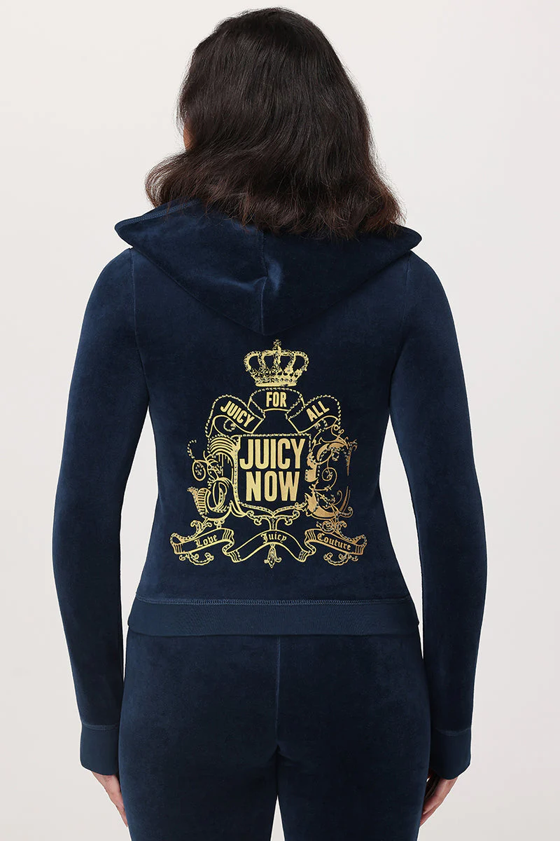 Juicy for All Heritage Cotton Velour Hoodie