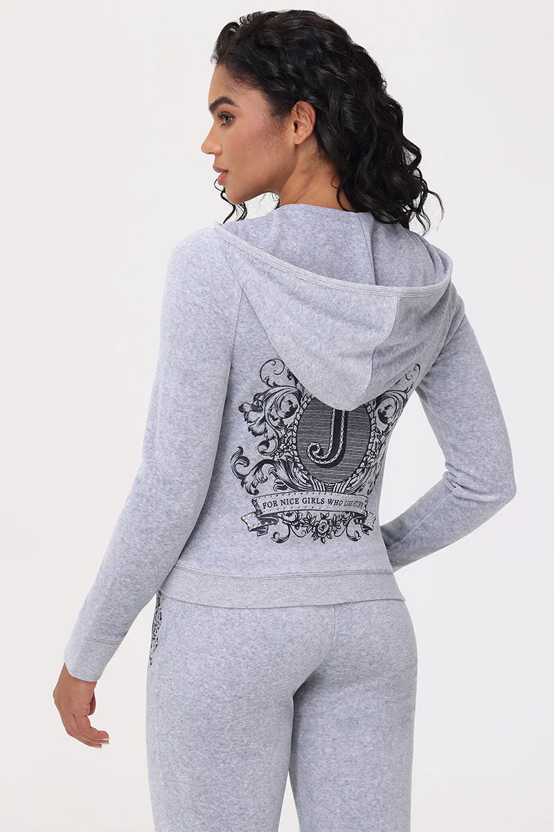 Heritage Graphic Cotton Velour Hoodie