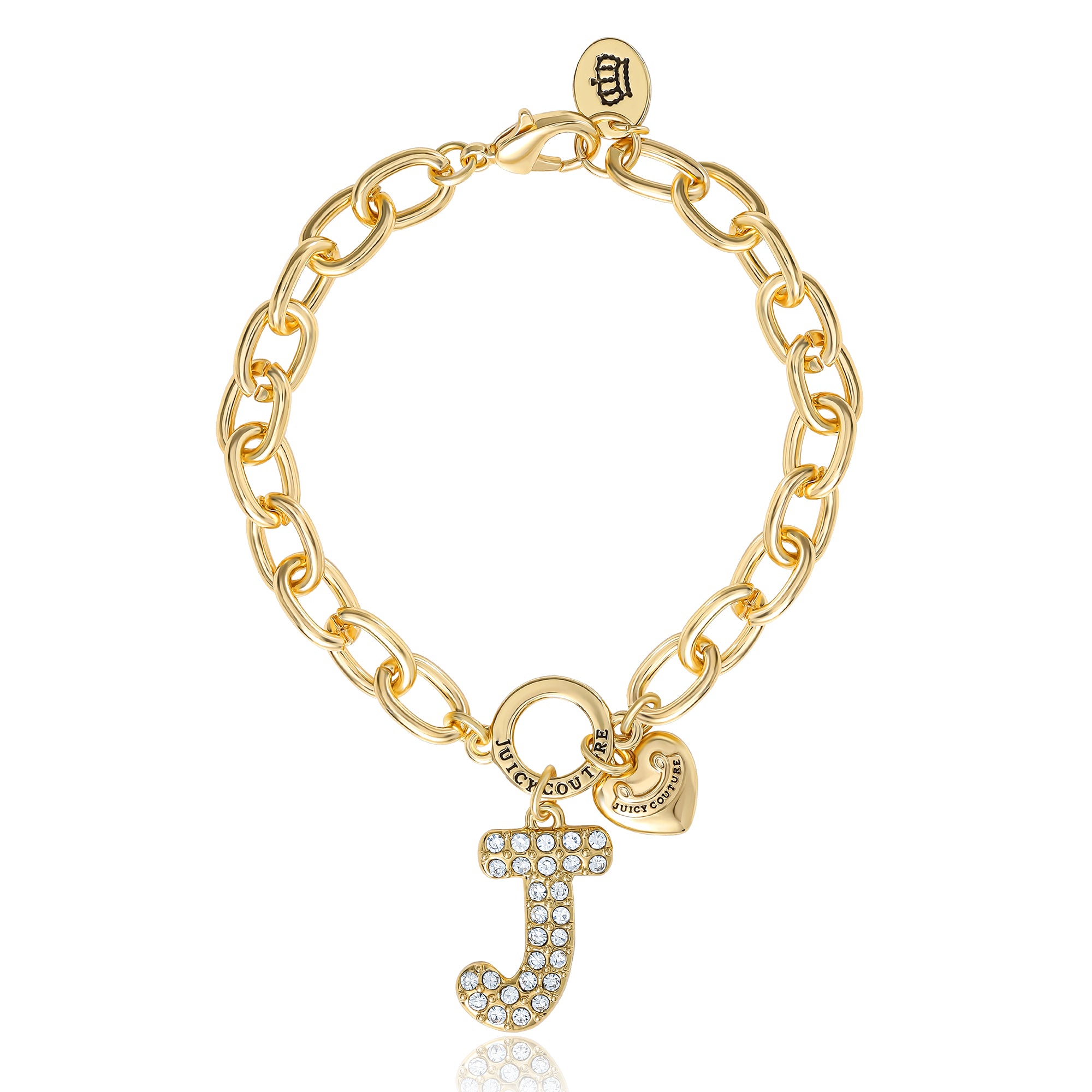 Pavé Initial Charm Bracelet, Letter J