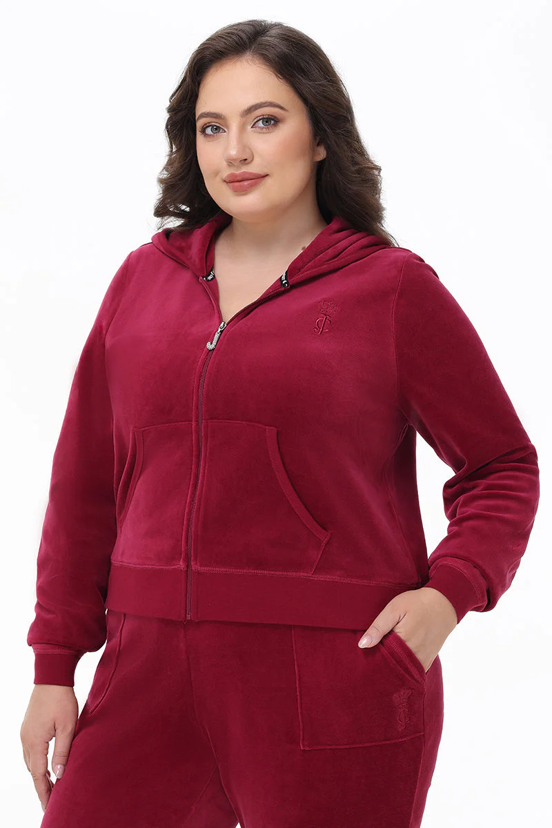 Plus-Size Heritage Cotton Velour Hoodie