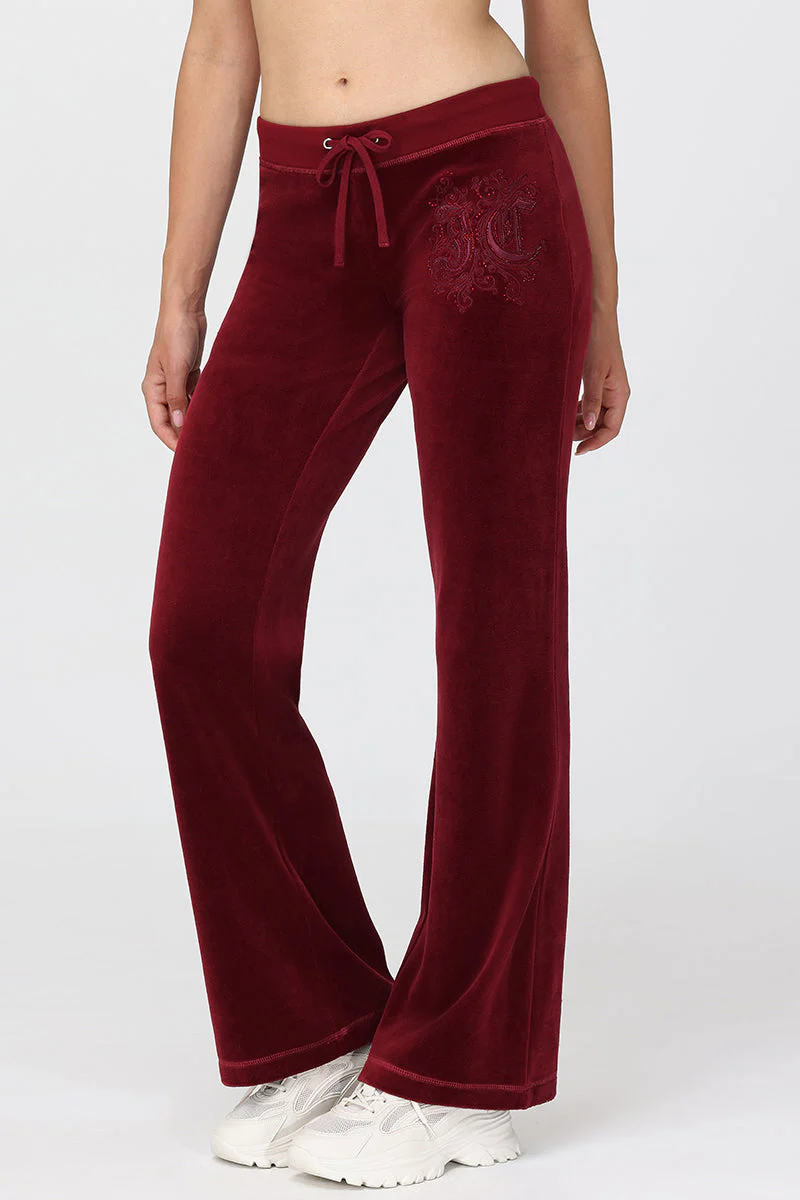 Monogram Heritage Cotton Velour Track Pants