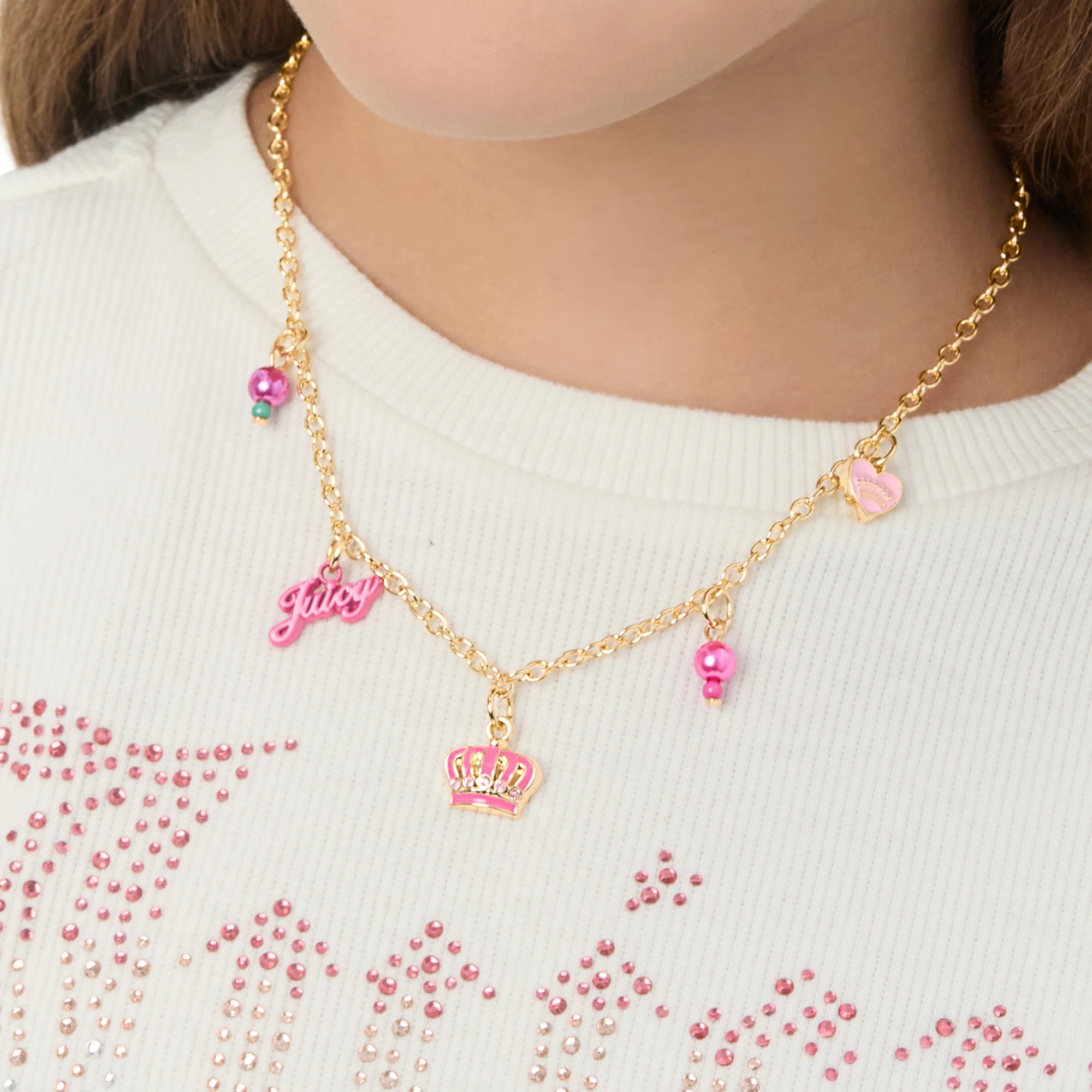 Kids Beaded Charm Necklace