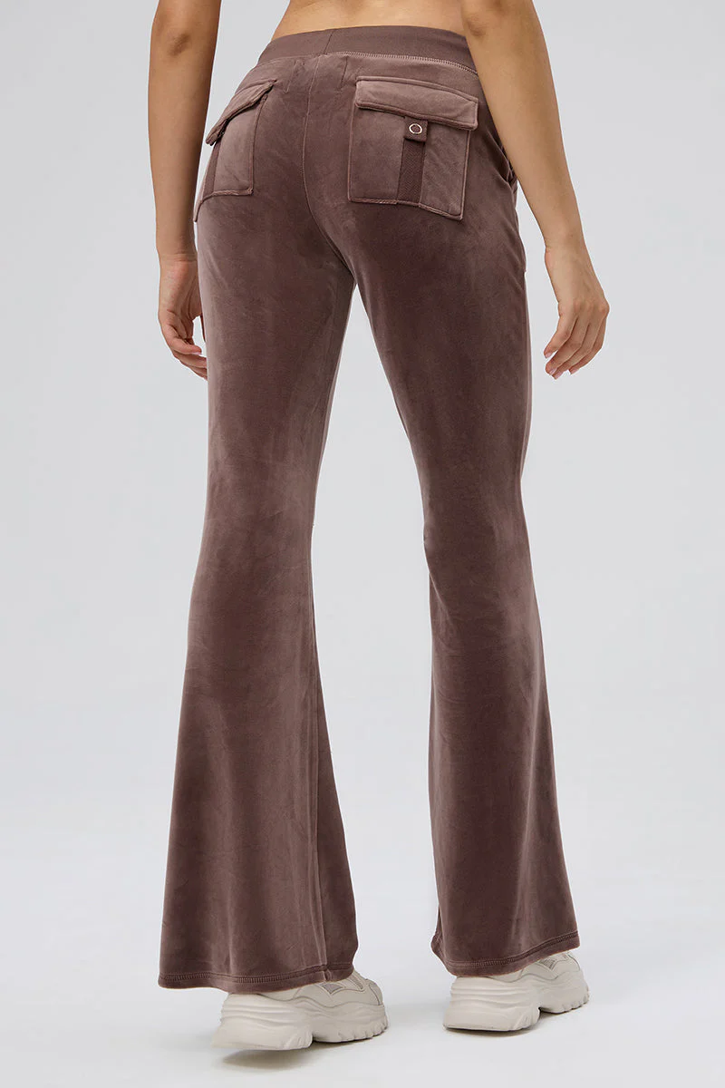 30th Birthday Big Bling Snap Pocket Velour Pants