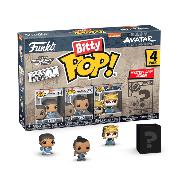 Nickelodeon Bitty Pop! Avatar The Last Airbender 4-Pack Series 4