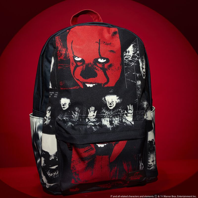 I Heart Horror It Pennywise Glow Full-Size Backpack