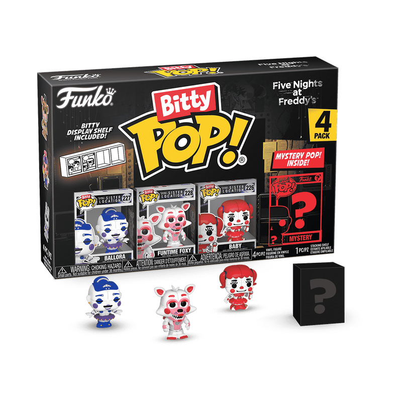 Five Nights at Freddy's Bitty Pop! Five Nights at Freddy's 4-Pack Series 1