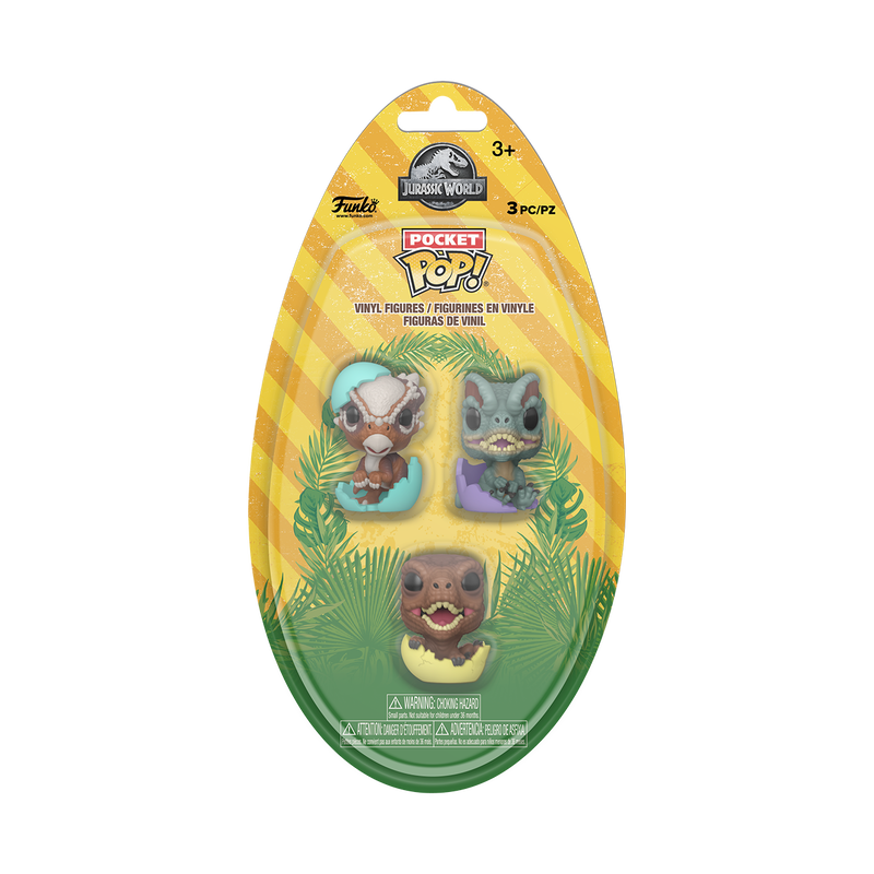 Jurassic Park Pocket Pop! Jurassic World Hatchling 3-Pack