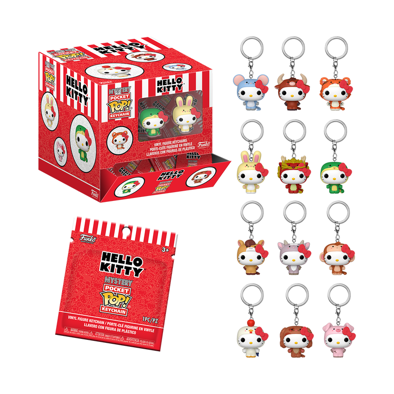 Sanrio Mystery Pop! Keychain Hello Kitty & Friends