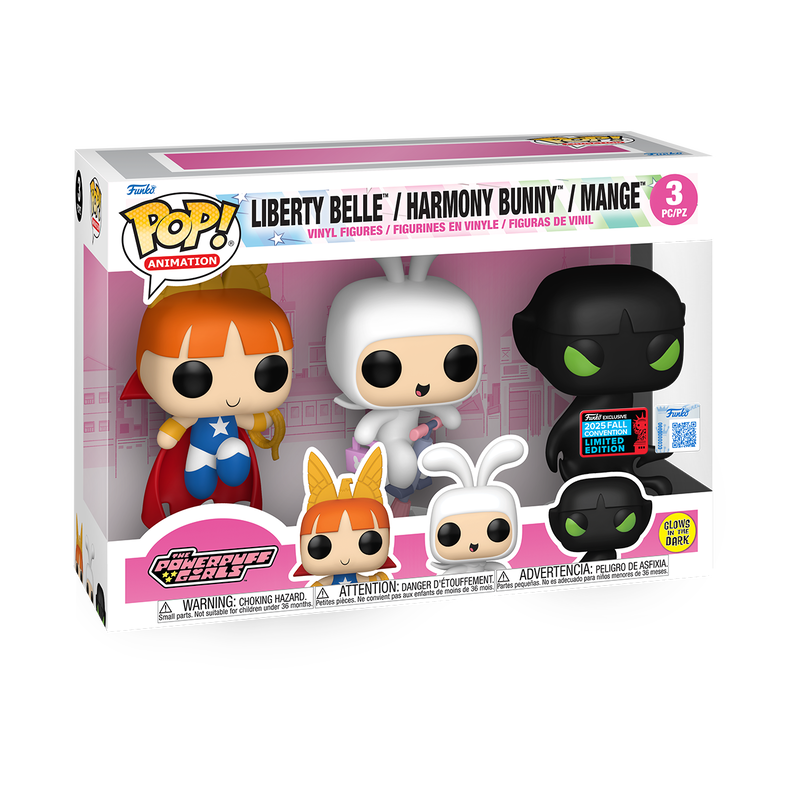 Cartoon Network Pop! Powerpuff Girls (Glow) 3-Pack