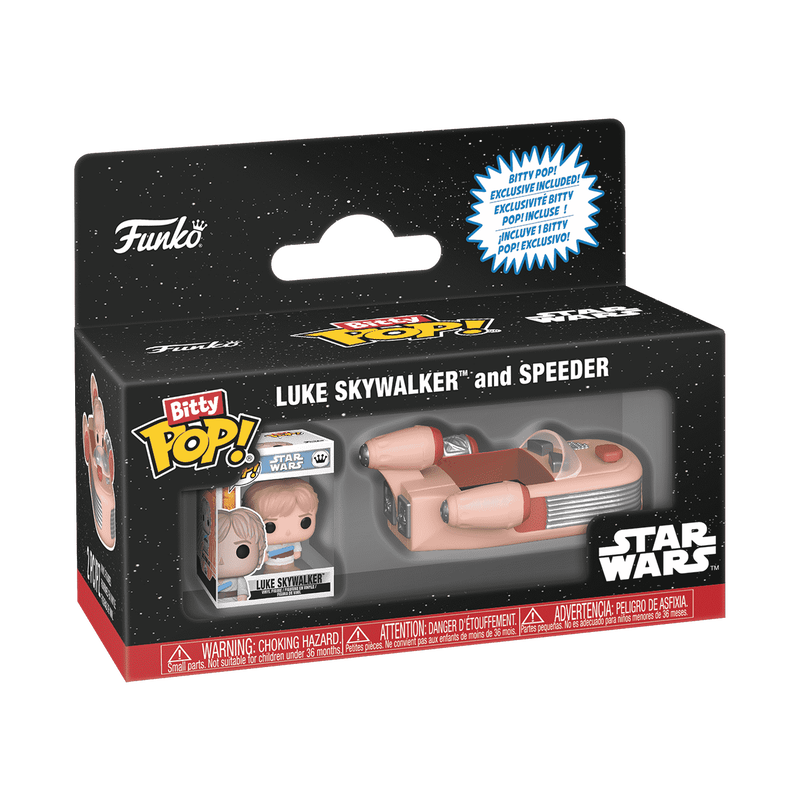 Star Wars Bitty Pop! Pop! Rides Luke Skywalker and Speeder