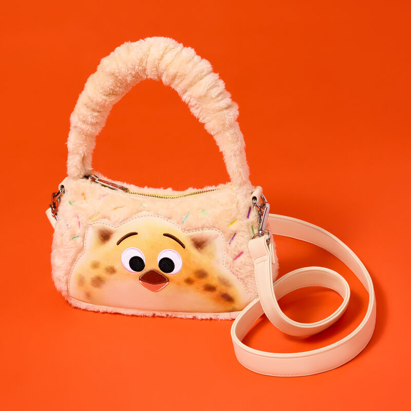 Zootropolis 2 Officer Clawhauser Cotton Candy Plush Cosplay Crossbody Bag