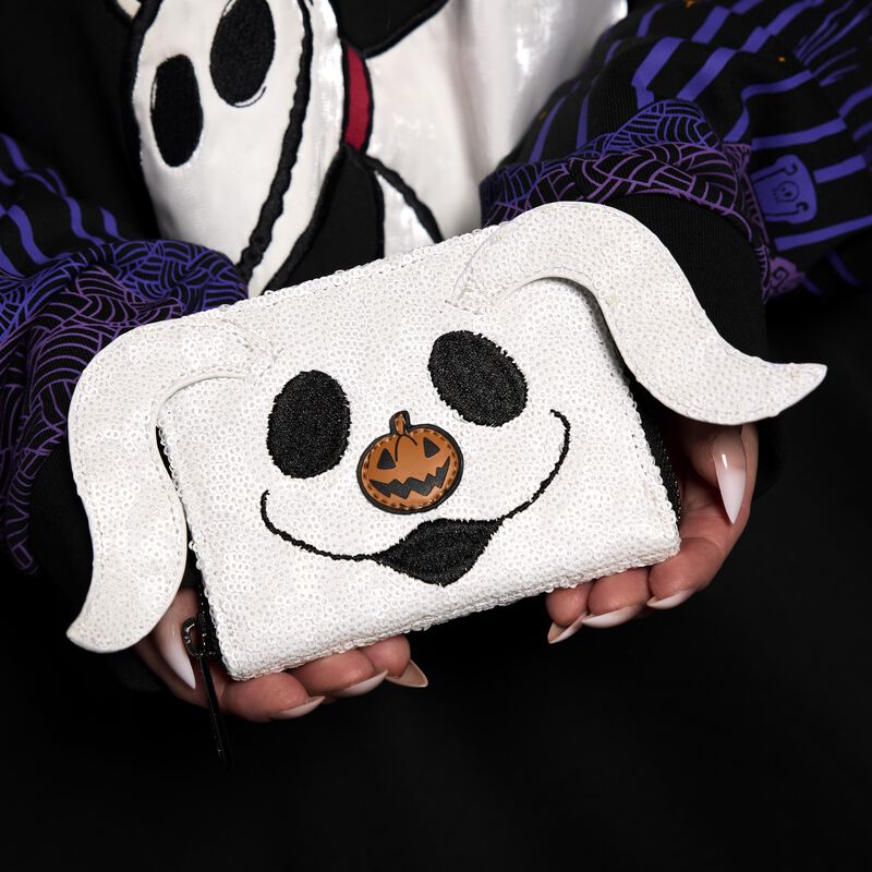 The Nightmare Before Christmas Exclusive Zero Sequin Cosplay Glow Zip Around Wallet