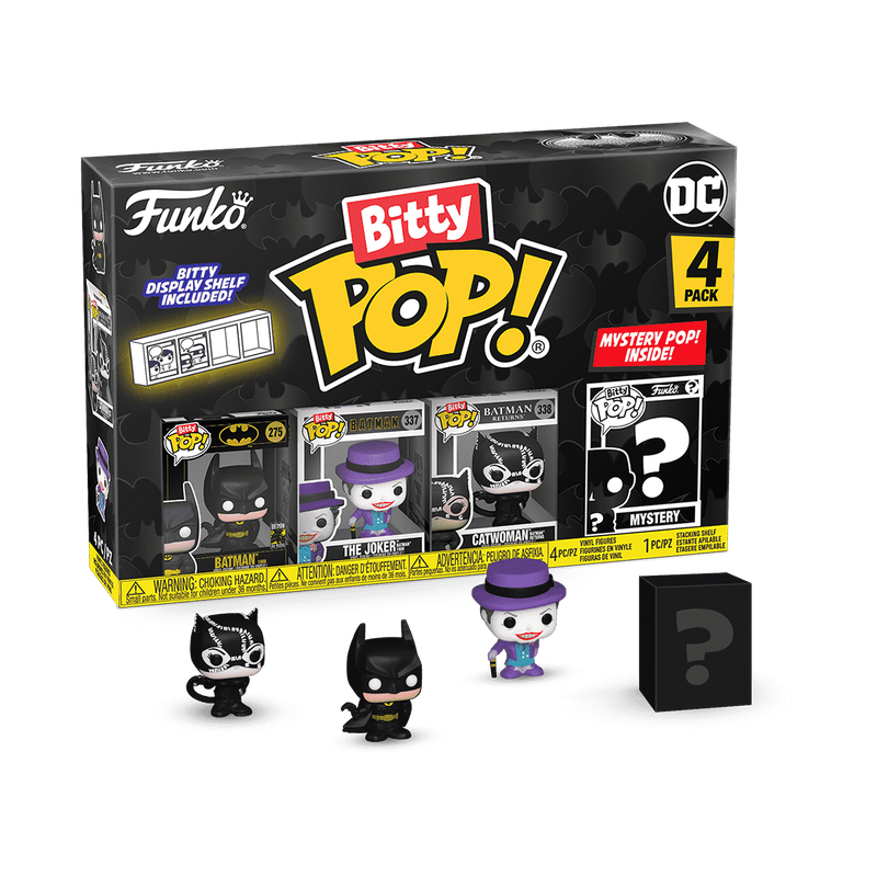 DC Comics Bitty Pop! Batman 85th Anniversary 4-Pack Series 1