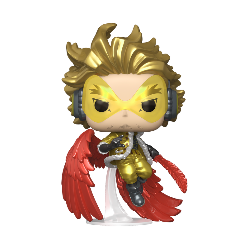 My Hero Academia Pop! Hawks (Metallic) with Pop! Protector