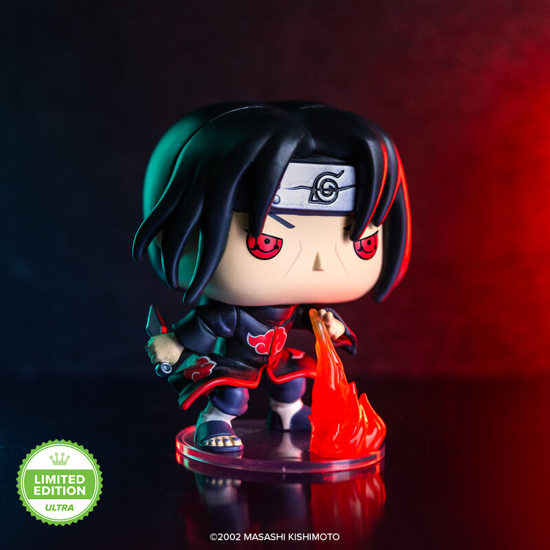 Naruto Pop! Itachi Uchiha (Fireball Jutsu) with Pop! Protector