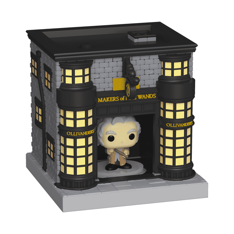 Harry Potter Bitty Pop! Towns Garrick Ollivander and Ollivander Wand Shop