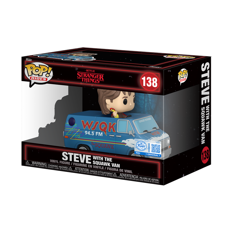 Stranger Things Pop! Rides Deluxe Steve with Squawk Van