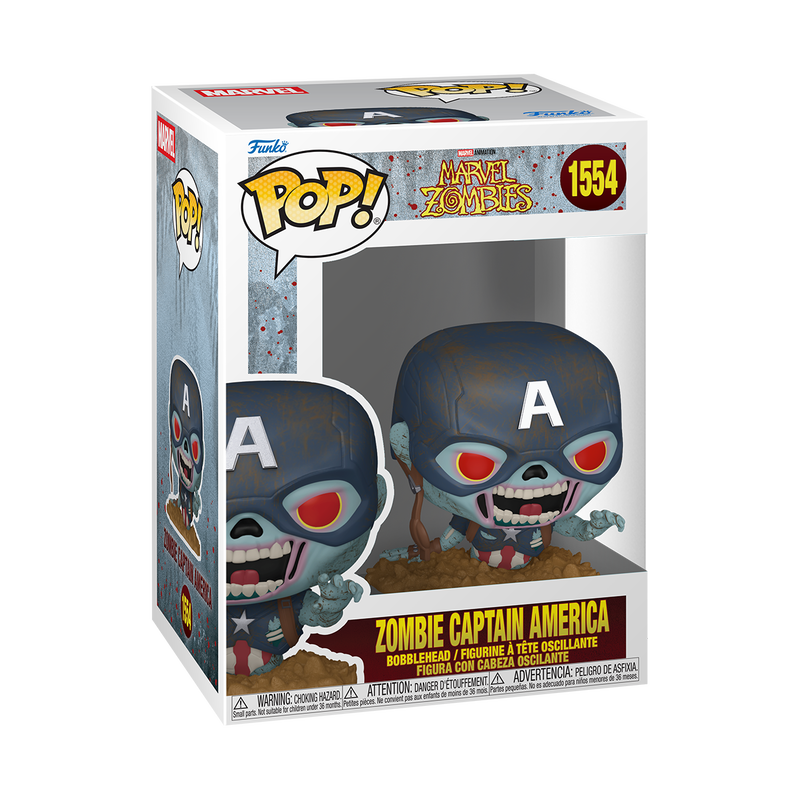 Marvel Pop! Zombie Captain America (Rising from Ground)