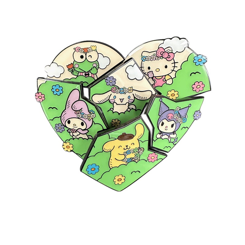 Hello Kitty And Friends Flower Crown Puzzle Blind Box Pin - Sanrio
