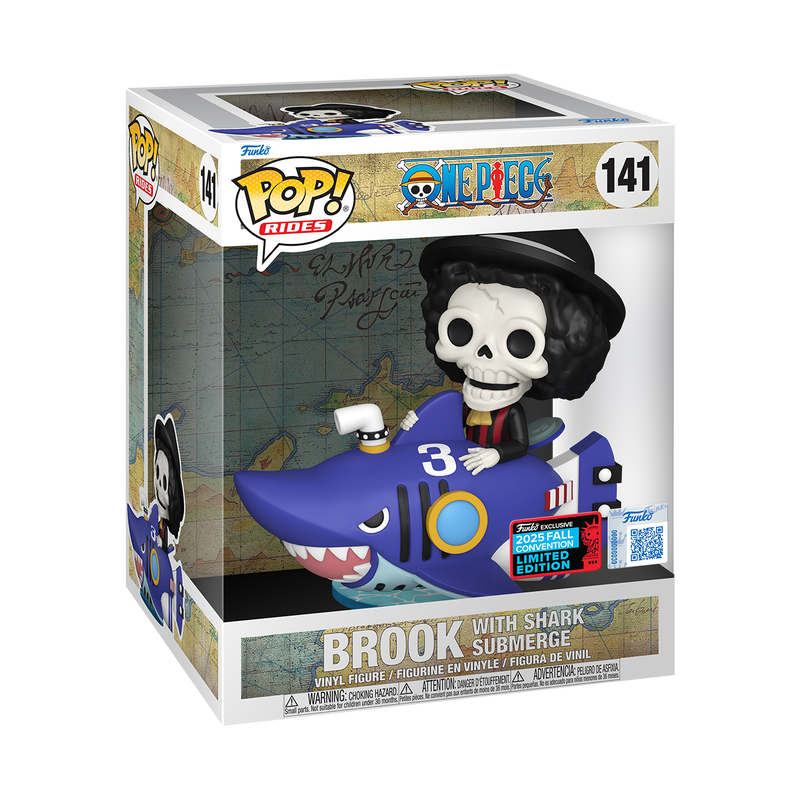 One Piece Pop! Rides Deluxe Brook with Shark Submerge