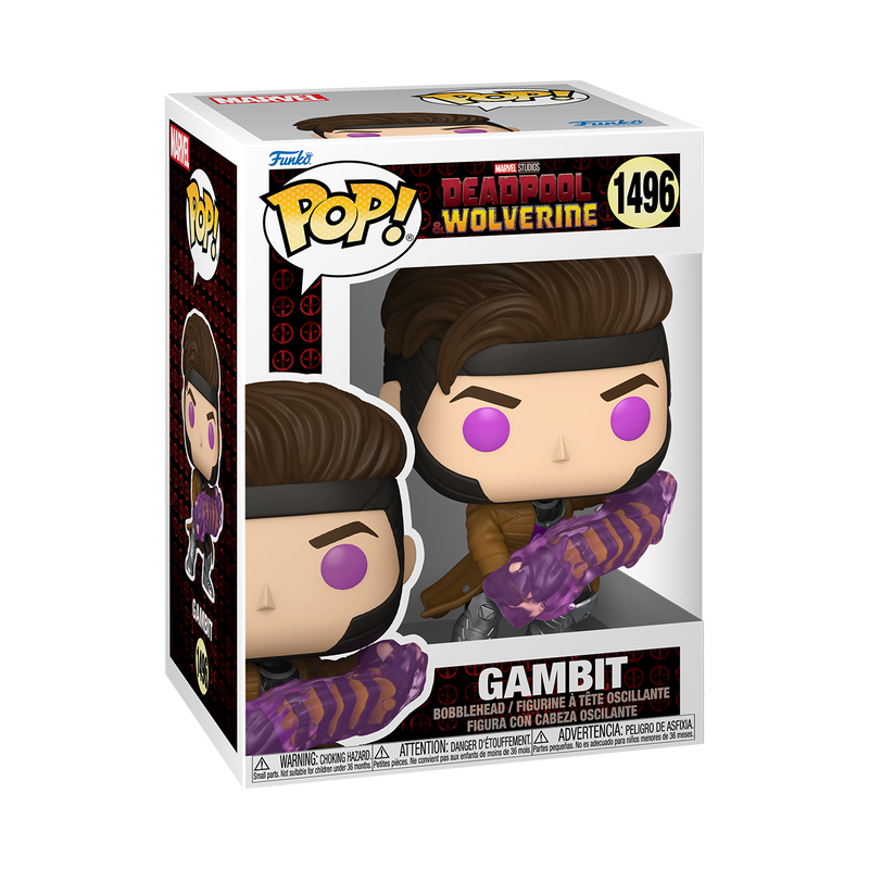 Marvel Pop! Gambit with Charged Cards