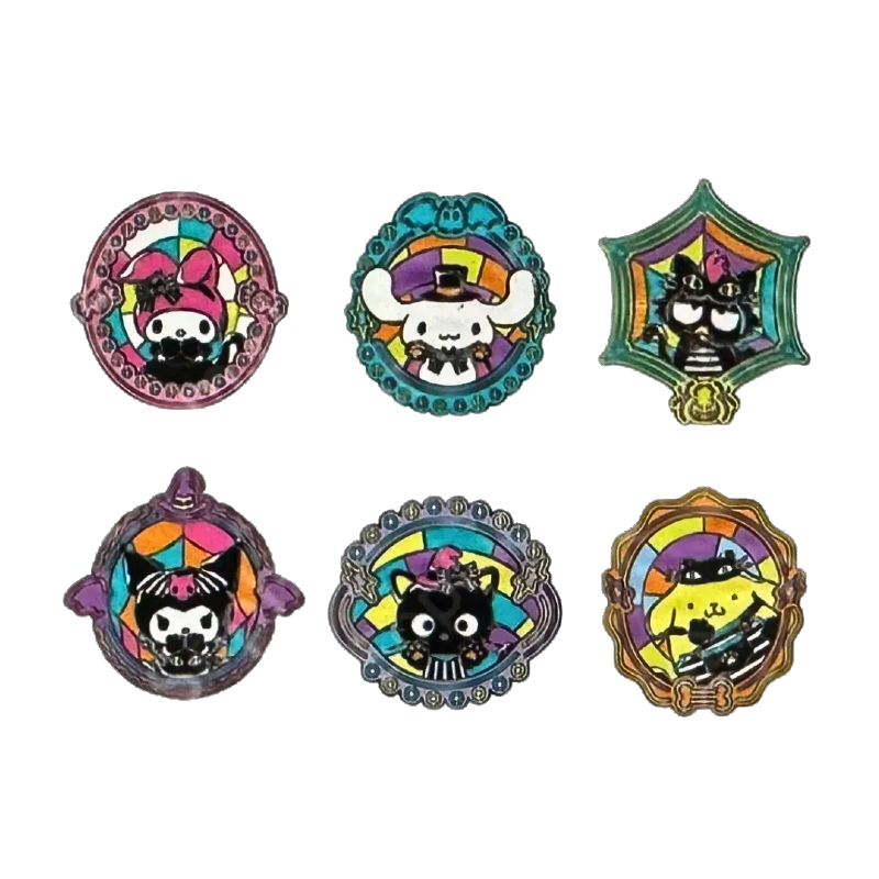 Hello Kitty & Friends Sanrio Stained Glass Halloween Blind Box Mystery Pin - Sanrio