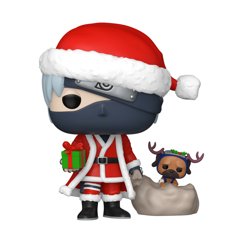 Naruto Pop! Plus Kakashi Hatake with Pakkun (Holiday Outfit)